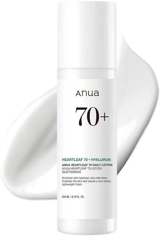 ANUA Heartleaf Daily Lotion Hyaluronic Acid Face Moisturizer for Sensitive Skin, Lightweight (200ml, 6.76 fl.oz.)